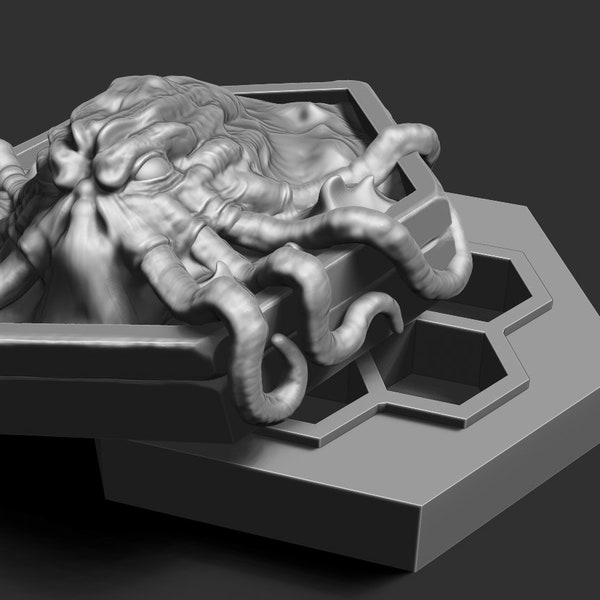 Cthulhu Dice Box - 3D print .STL - Octopus Monster - 3D file Digital Product