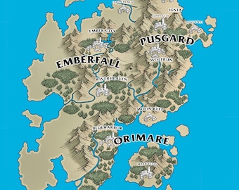 Fantasy Map Brush Pack - Mountain , Lake , Dungeon , City , Village and more - Digital Product - Photoshop