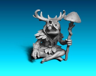 Daggerheart Ribbet Miniature .STL 3D print file - Druid