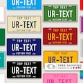 Custom License Plate: Personalized Aluminum Car Tag - 6x12, 7x4, 6x3, 4x2 Inch product logo