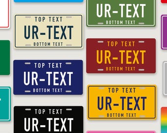 Custom License Plate Personalized Plate | Custom Car Tags | 6 x 12 Inch Personalized Aluminum Vanity License Plates