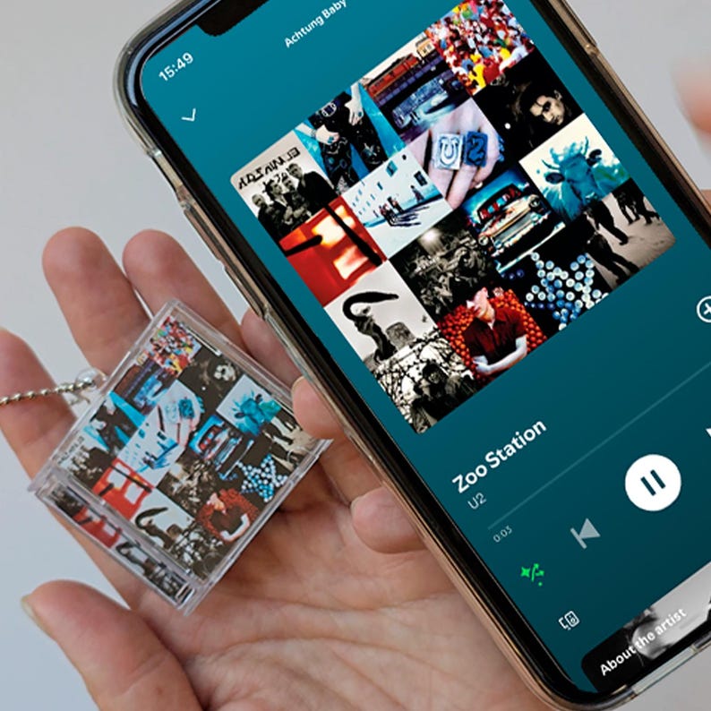 Custom NFC Mini Album Keychain: Personalized Music Gift - Etsy