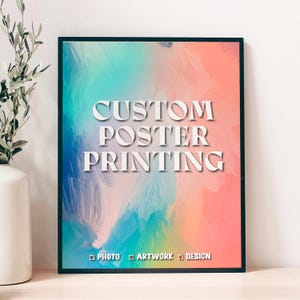 Custom Photo Poster Print: Personalized Wall Art