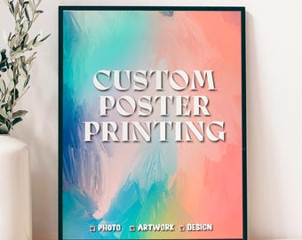 Custom Photo Poster Print: Personalized Wall Art