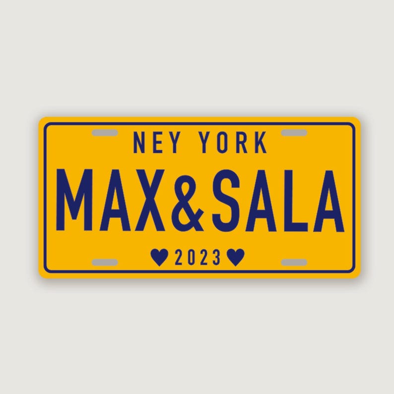 Placa de matrícula personalizada: Placa de aluminio personalizada para coche - 6x12, 7x4, 6x3, 4 x 2 pulgadas imagen 10
