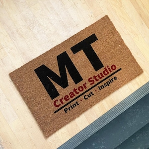 Personalized Company Logo Doormat: Custom Coir Welcome Mat