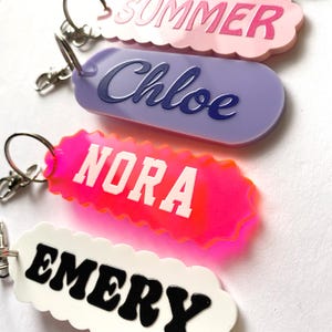 Personalized Backpack Name tags Kids Custom Backpack Keychains Kids Name Tags Diaper Bag Tags Lunch Box Keychain - Back to School Gifts Boy