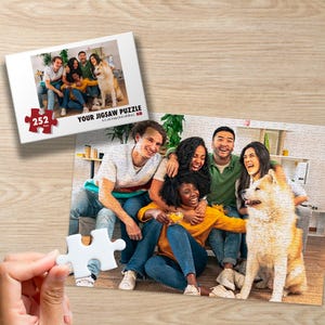 Custom Puzzle Photo Puzzle Personalized Jigsaw Picture Puzzles from Photo - Perfect Christmas Gift for Mom, Her, Him - Boyfriend Girlfriend