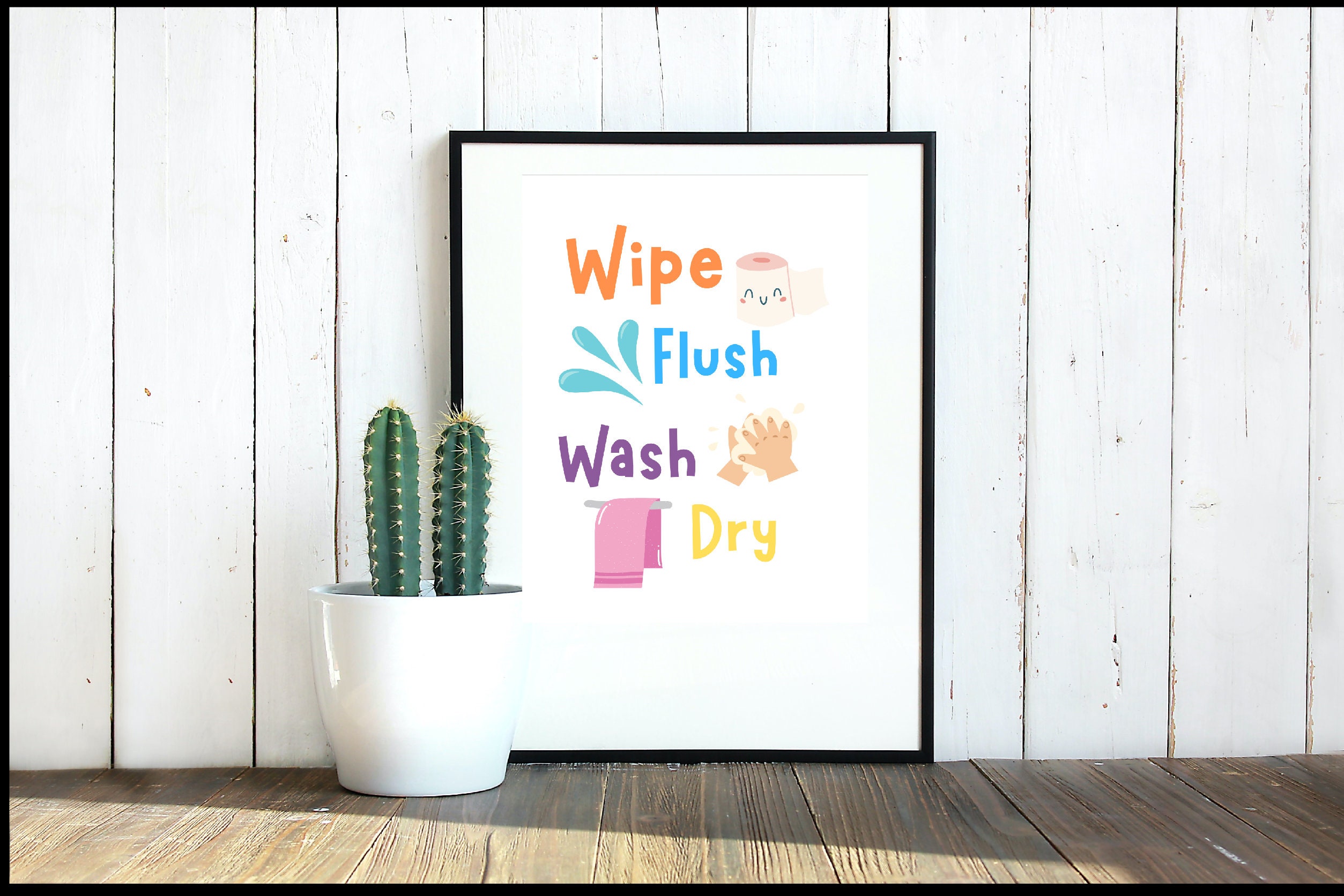 Printable Kids Bathroom Picture/decor/wallart - Etsy
