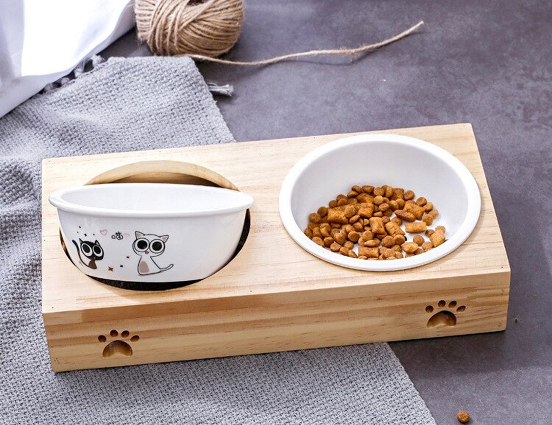 Pet Food Stand Pet Food Holder Dog Bowl Stand Dog Water Etsy