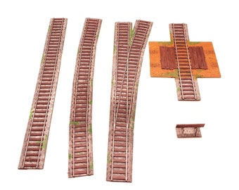 Modular Train Tracks, Bridge, and End of Line | Printable STLs