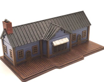 Train Station and Platform Printable STLs