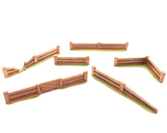 Wooden Fences Modular Terrain Printable STLs