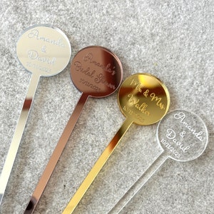 Personalized Wedding Drink Stirrers 50 Pieces, Wedding Drink Stirrers, Cocktail Stir Sticks, Engagement Party, Wedding Party Decor