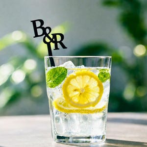 Wedding Drink Stirrers | Acrylic Swizzle Sticks for Signature Cocktails | Cocktail Stir Sticks DS001