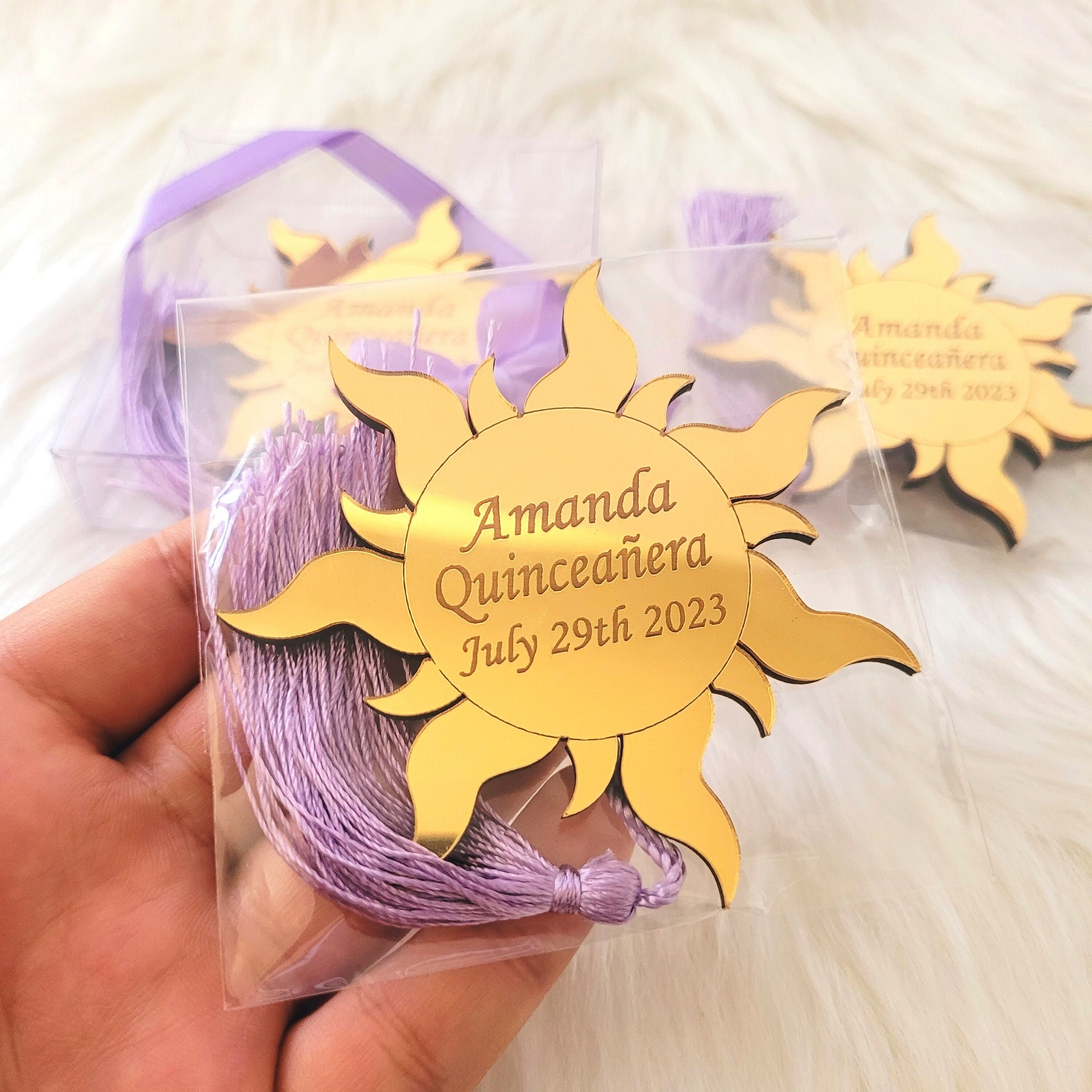Tangled Sun Favors, Quinceañera Favors, Princess Party, Sweet 16 Party  Favors, Mis XV Años, Tangled Wedding, Birthday Favor, Rapunzel Favors 