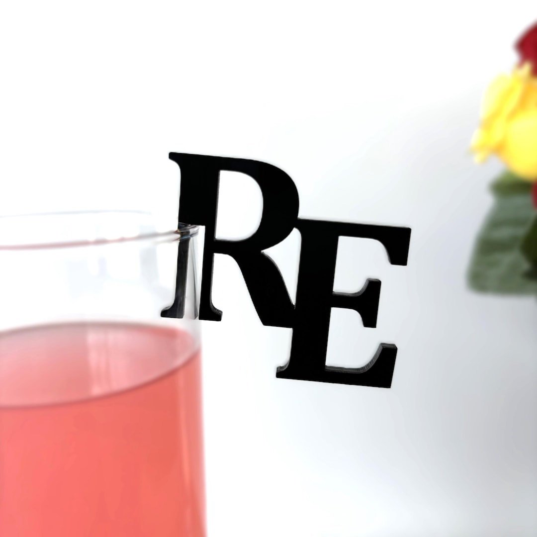 Custom Drink Charms, Cocktail Charms, Custom Wedding Decor, Acrylic ...