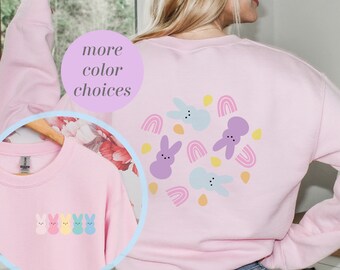 Bunny Rainbow Unisex Heavy Blend Crewneck Sweatshirt
