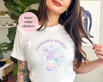 Chingona Energy Latinx Humor Unisex Jersey Short Sleeve Tee