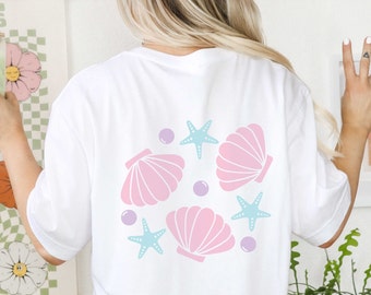 Meerjungfrau Shirt | Ruf mich auf meiner Muschel an | Unisex Schweres Baumwoll T-Shirt