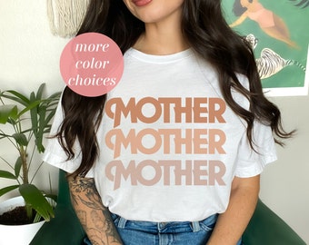 Chemise mère | Chemise de style rétro | Cadeau pour maman ou fête des mères
