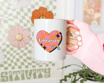 Cute Librarian Coffee 11oz Mug - Bookish Gift, Librarian Gift