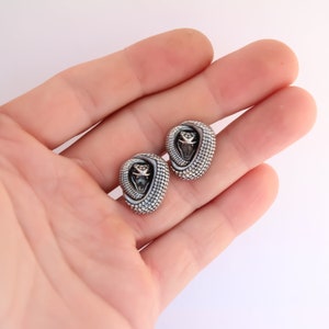 Exclusive Cufflinks Snakes Angry Handmade Cufflinks Snake Jewelry I love Snakes WiLiJe zdjęcie 3