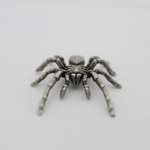 Exclusive Pin Spider Pewter Badge Tarantula Handmade Brooch Spider Jewelry I love Spiders WiLiJe