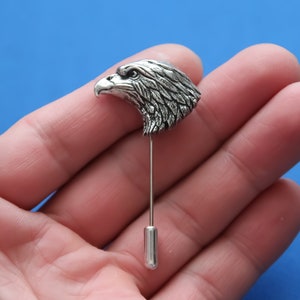 Lapel Pin Eagle Head Stick Pin Eagle Jewelry WiLiJe