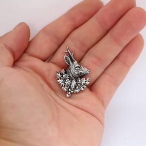 Jagdnadel Reh handgemachtes Abzeichen Geschenk für Jäger WiLiJe