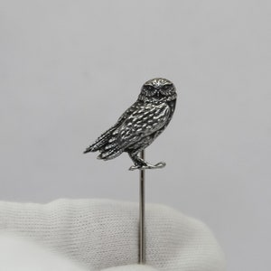 Lapel Pin Rabbit Owl Stick Pin Owl Brooch for Suit Owl Jewelry WiLiJe