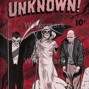 Adventures into the Unknown #27 Cover – Instant Digital Download