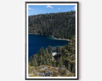 Lake Tahoe Photography Print: Forest Wall Art, California Decor