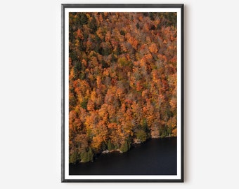 Adirondack Fall Foliage Photography: Keene Valley Mountain Art Print