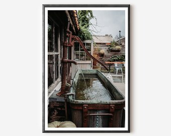 Glen Mills Pennsylvania Print: Rustic Water Pump Photography