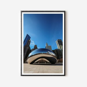 Cloud Gate Wall Art Chicago Bean Wall Art Chicago Photography Chicago Bean Art Chicago Lover Gift Chicago Office Decor Office Wall Print