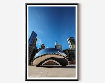 Chicago Bean Print: Cloud Gate Photography, Chicago Wall Art