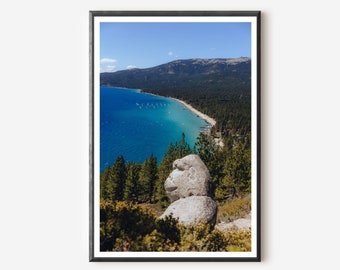 Lake Tahoe Photography Print: Monkey Rock Home Decor