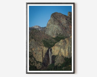 Yosemite Waterfall Photography Print: National Park Wall Art