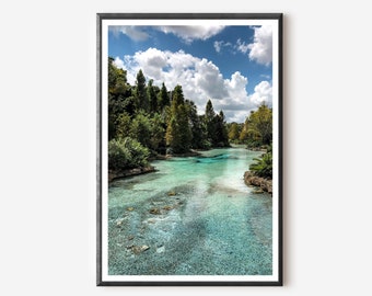 Impression de photographie Blue River : art mural nature Orlando