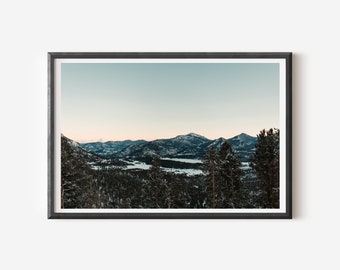 Winter Park Colorado Print: Ski Resort Mountain Landscape