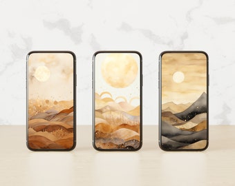 Boho Berge - iPhone Wallpaper | iPhone Sperrbildschirm | iPhone Hintergrund | Android Bildschirmschoner | Startbildschirm | DIGITAL