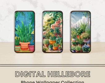 Potted House and Garden Plants - iPhone Wallpaper | iPhone Lock Screen | iPhone Background | Android Screensaver | Home Screen | DIGITAL
