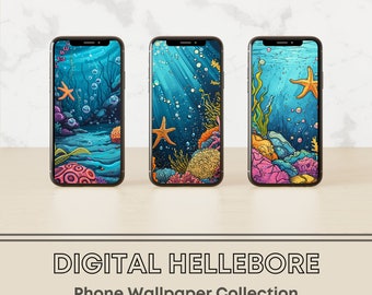 Underwater Fantasy Ocean Life - iPhone Wallpaper | iPhone Lock Screen | iPhone Background | Android Screensaver | Home Screen | DIGITAL