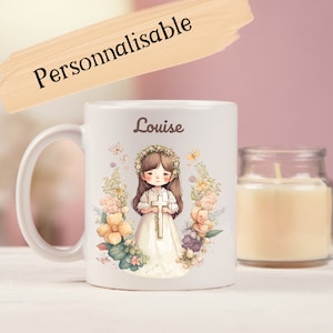 Presente de primeira comunhão, presente personalizado de primeira comunhão, menina de primeira comunhão/decoração de primeira comunhão/mesa de primeira comunhão