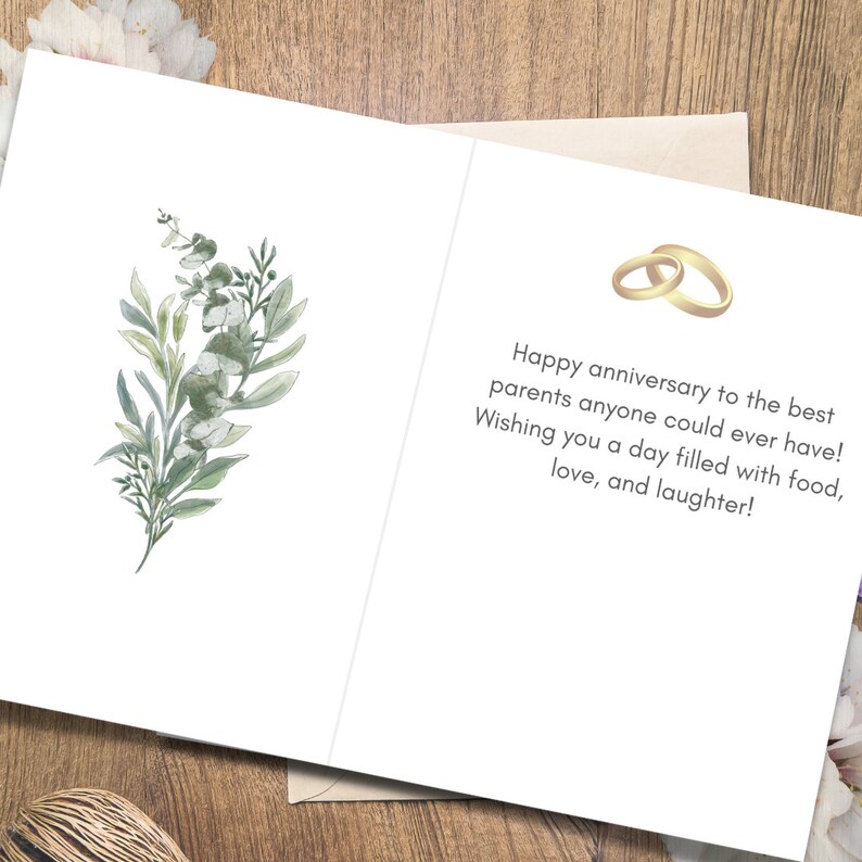 Red Roses Anniversary Card | Printable, Editable Template (PDF) - Etsy