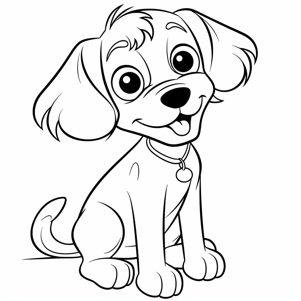 Printable Dog Coloring Pages for Kids and Adults - Etsy UK
