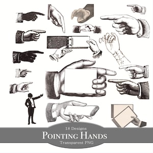 Victorian Pointing Hand - Etsy