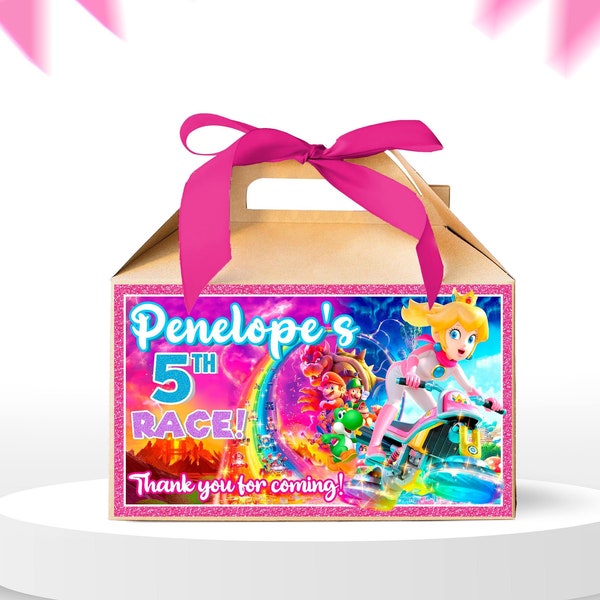 Editable Gable Box Label | Princess Printable label | Princess Box label | Princess Template | Princess Editable | DIGITAL FILE | SM03