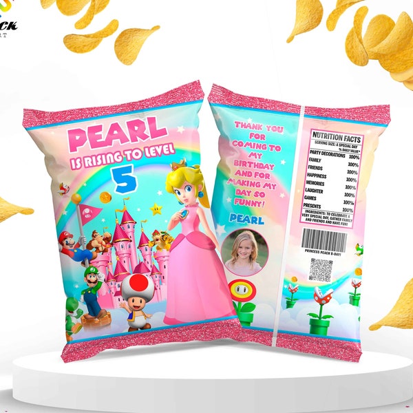 Editable Chips bag | Birthday Template | Editable Custom bag | Editable Editable bag | Editable Birthday | DIGITAL FILE | SM01